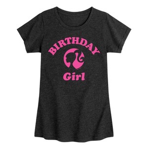 Girls' - Barbie - Birthday Girl Fitted Short Sleeve Graphic T-Shirt - 1 of 4