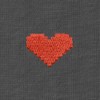 Dalix Pixel Heart Embroidered Lightweight Relaxed Jersey Tee Summer Cute Love Womens - 2 of 4