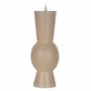 LED Flameless Candle Set Of 2 With Moving Flame 10.25 Inch Height For Indoor Lighting Grey By Melrose - 2 of 3