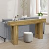 63" Console Table for Entryway, Wooden Narrow Sofa Table Behind Couch, Rectangular Entryway Table Foyer Hallway Table, Console Sofa Table - 4 of 4