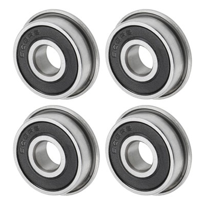 Unique Bargains Chrome Steel Rubber Shielded Flanged Ball Bearing