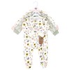 Touched by Nature Baby Girls Organic Cotton Sleep and Play, Soft Wildflower - 2 of 4