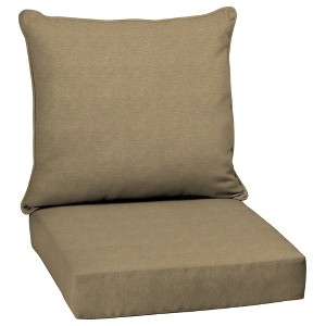 ARDEN Performance Outdoor Deep Seating Cushion Set 24 x 24, Tan Hamilton - 1 of 4