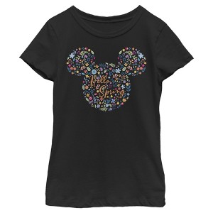Girl's Disney Mickey and Friends Hello Spring T-Shirt - 1 of 4