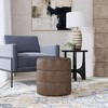 Round Upholstered Ottoman - HomePop - 2 of 4