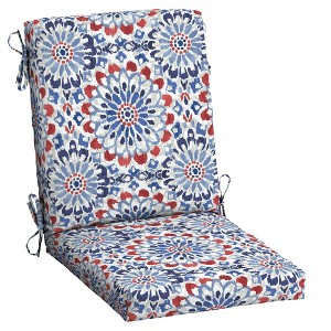 Arden 44"x20" Outdoor High Back Dining Chair Cushion - 1 of 4