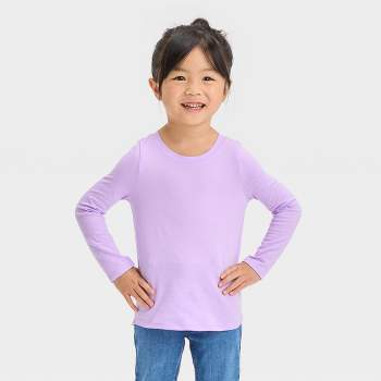 Toddler Girls\' Deer Long Sleeve T-shirt - Cat & Jack™ Purple : Target