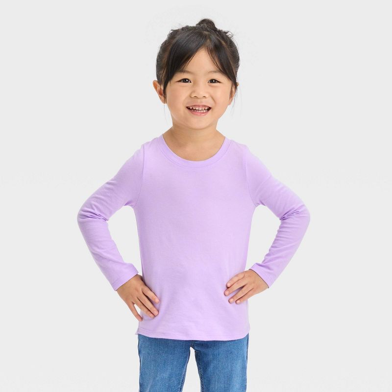 Toddler Girls' Long Sleeve T-Shirt - Cat & Jack™, 1 of 5