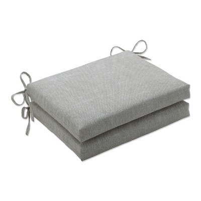 2pc Outdoor/Indoor Squared Chair Pad Set Tory - Pillow Perfect