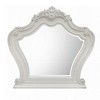 Royal Hampton Dresser Mirror, 46x48, Beveled Edges, White Ornate Carved Wood - 2 of 4
