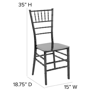 Elegant Black Resin Chiavari Event Chair