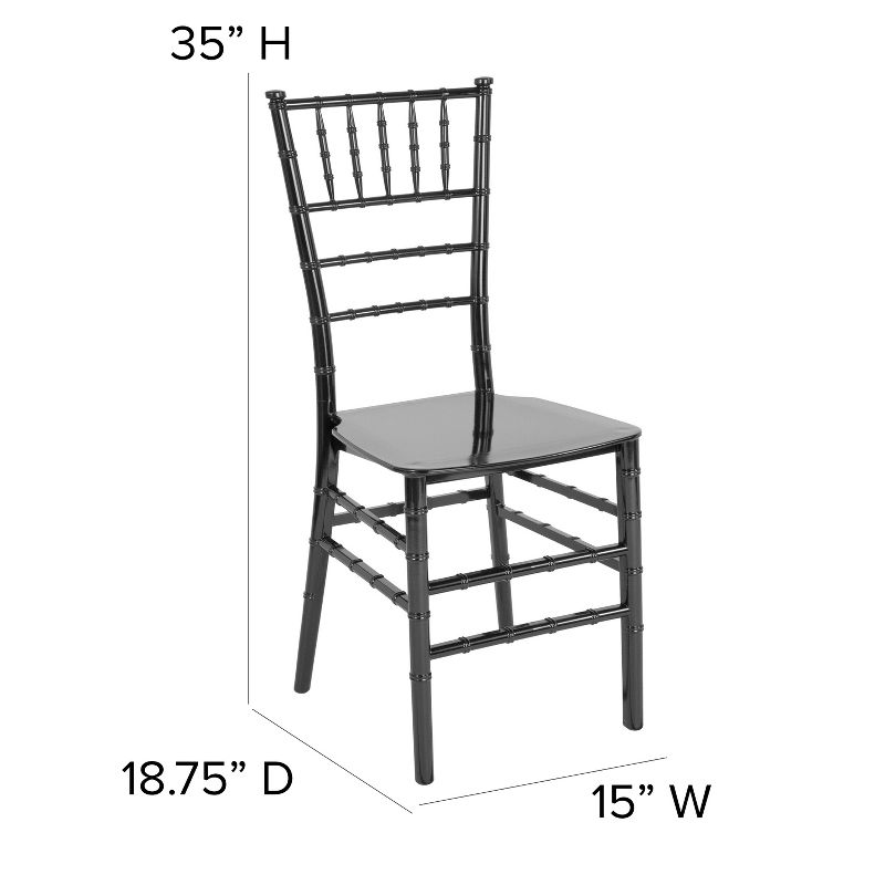 Flash Furniture HERCULES Series Resin Stackable Chiavari Chair, 5 of 12
