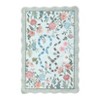 Scalloped Edge Area Rugs for Living Room Bedroom Floral Printed Snake Pattern Washable Rug Soft Non-Slip Low Pile Accent Rug - 4 of 4