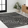 JONATHAN Y Hallie High-Low Minimalist Curve Geometric Indoor/Outdoor Area Rug - 4 of 4