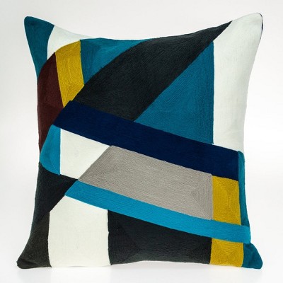 Parkland Collection,Zenza Contemporary Multicolor Pillow Cover With Poly Insert