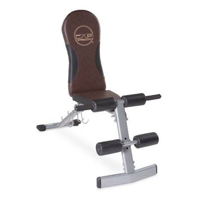 Cap Barbell Flat Incline Decline Weight Bench Brown Target