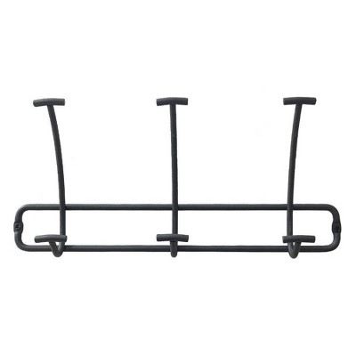 Bent Wire 3 Hooks Rail Black - Threshold&#8482;_0