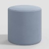Skyline Furniture Round Thalia Ottoman in Velvet - 2 of 3