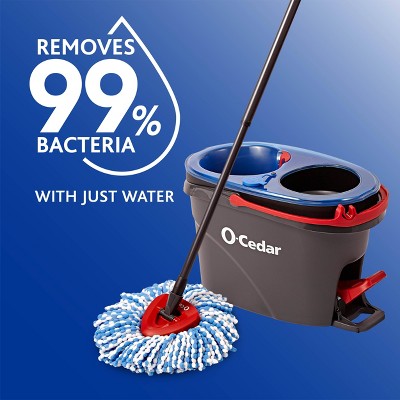 O-Cedar EasyWring Blue and White Microfiber Spin Mop Refill