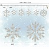 8.5 FT Snowflake Lights with 6 Drops, 100 Count Clear Bulbs Christmas String Lights, Plug in & Connectable - 2 of 4