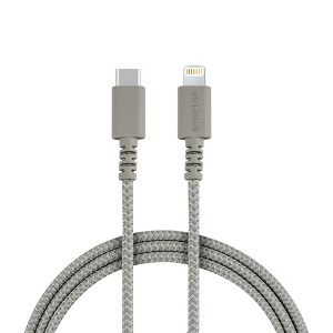 Smartish USB-C & Lightning Cables - 100W Fabric Wrapped Fast Charger - 1 of 4