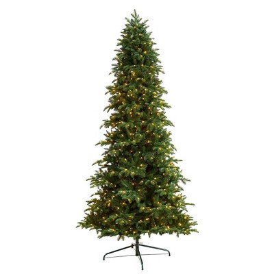 Nearly Natural 9-ft South Carolina Fir Artificial Christmas Tree with 750 Clear LED Lights and 3334 Bendable Branches