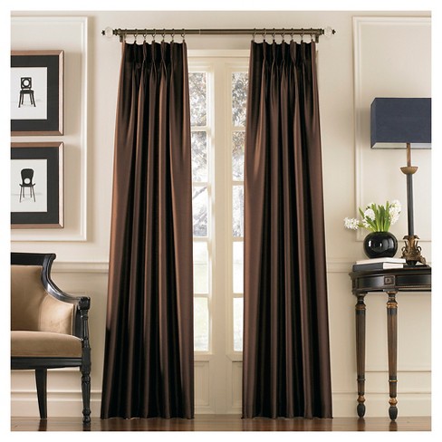 30 X95 Marquee Lined Curtain Panel Dark Brown Curtainworks Target