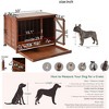 CAVINAS 43" Dog House for Small and Medium Dogs,Wooden Dog Crate with 360° Rotating Feeder,Dog Kennel with Removable Tray for Indoor - 3 of 4