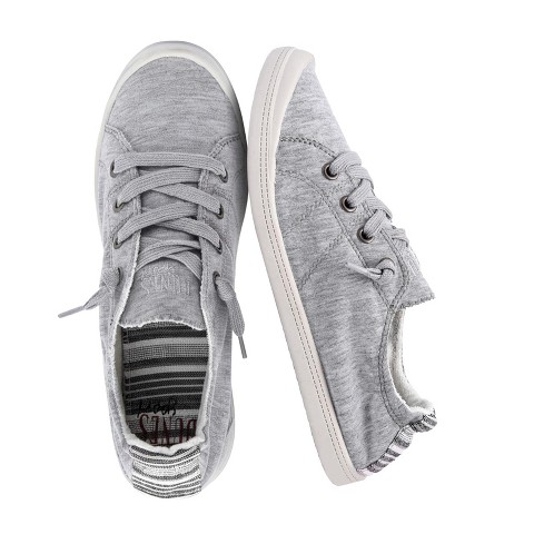 Женские кроссовки CUSHIONAIRE Dunes Reesa Canvas Slip On Shoes for Women – Everyday Comfort Womens Casual Sneakers, Grey 8.5