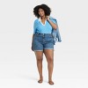 Women's Short Sleeve Ribbed Polo Shirt - Ava & Viv™ - 3 of 3