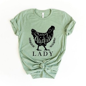 Simply Sage Market Women's Crazy Chicken Lady Short Sleeve Graphic Tee - 1 of 4