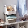 Wave Narrow Medium Storage Bin White - Brightroom™