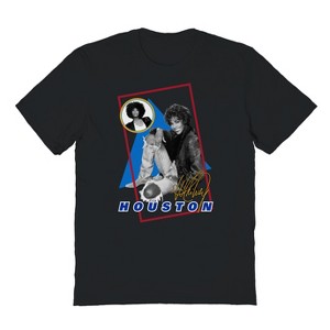 Whitney Houston Men's Rock Out Houston Short Sleeve Graphic Cotton T-Shirt - 1 of 1