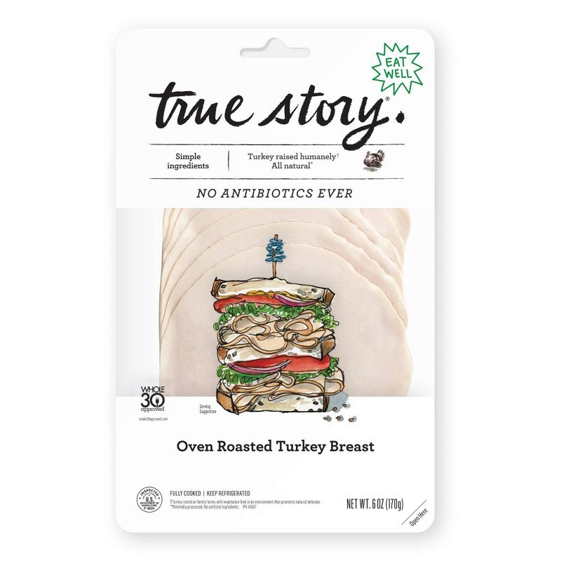 True Story Oven Roasted Turkey - 6oz, 1 of 6