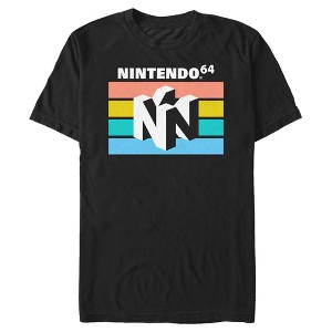 Men's Nintendo N64 3D Logo T-Shirt - 1 of 4