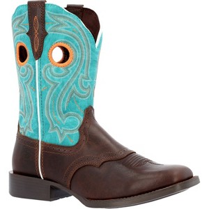 Women's Durango® Westward™ Women's Hickory Turquoise Western Boot - 1 of 4