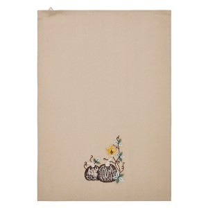 Autumn Pumpkin Patch Tea Towel 19x28 - 1 of 3
