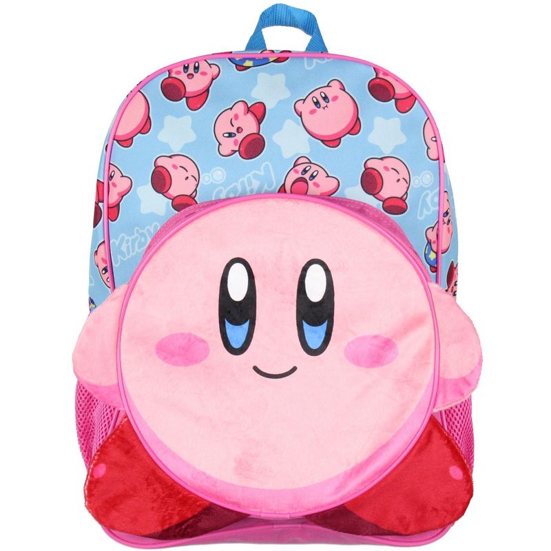 Nintendo 3-D Kirby Travel Backpack 16" Sublimated Print Bag Pink, 2 of 5