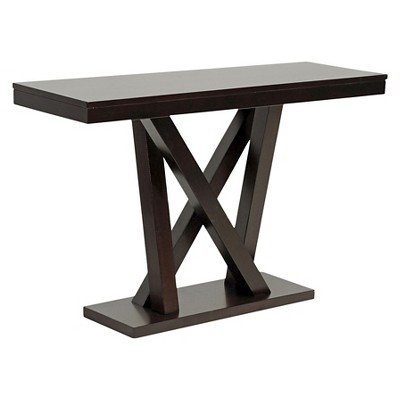 Everdon Modern Sofa Table Dark Brown Baxton Studio Target