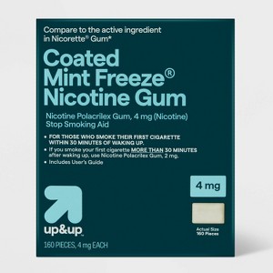 Nicotine 4mg Gum Stop Smoking Aid - Mint Freeze - up&up™ - 1 of 3