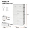 Pellebant Vertical Storage Dresser 7-drawer Chest Closet Organizer Unit for Bedroom - 2 of 4