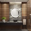 Caspar 30" Aluminum LED Round Mirror - LMR1001 - Silver/White - Safavieh - 4 of 4