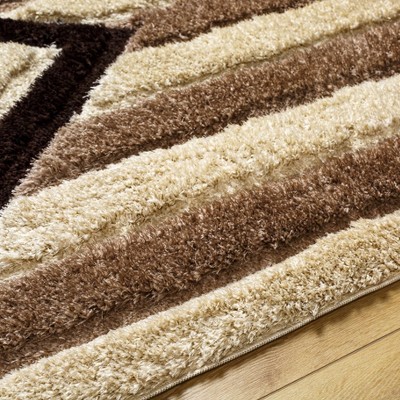 Hauteloom Abeje Chocolate Brown Area Rug