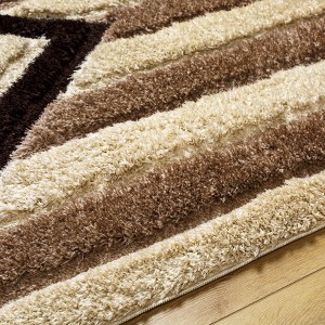 Hauteloom Abeje Chocolate Brown Area Rug - 1 of 4