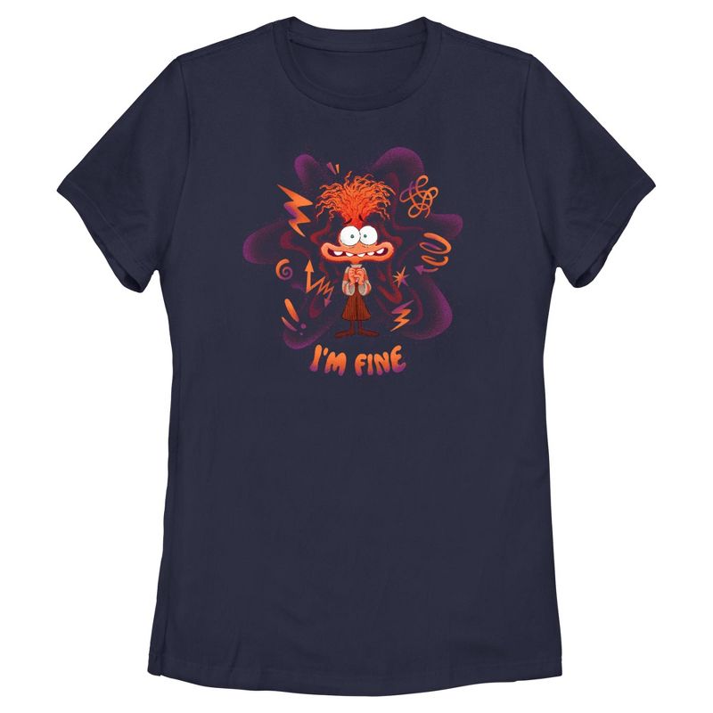 Women's Inside Out 2 Anxiety I'm Fine T-Shirt, 1 of 5