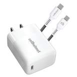 Cellhelmet 25-Watt Single-USB Power Delivery Wall Charger with USB-C to USB-C Round Cable, 3 Feet