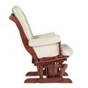 Athena AFG Sleigh Glider Chair, Espresso - 2 of 4