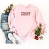 Simply Sage Market Women's Graphic Sweatshirt Embroidered Merry -Red Ink - 3 of 3
