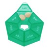 Unique Bargains 7 Grid Polygonal Pill Case 1 Pc - 2 of 4