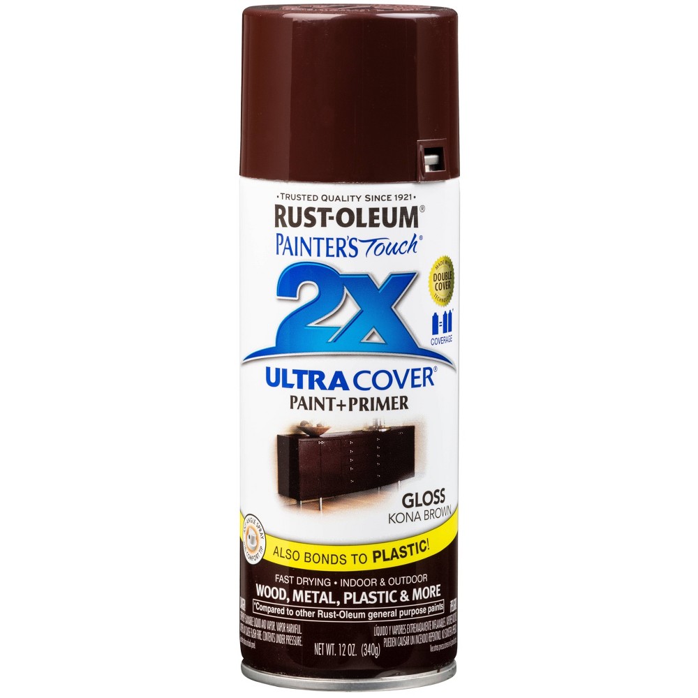 UPC 020066187590 product image for Rust-Oleum 12oz 2X Painter's Touch Ultra Cover Gloss Spray Paint Brown | upcitemdb.com